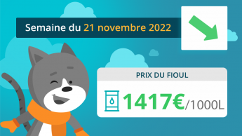 Prix du fioul semaine du 21 novembre